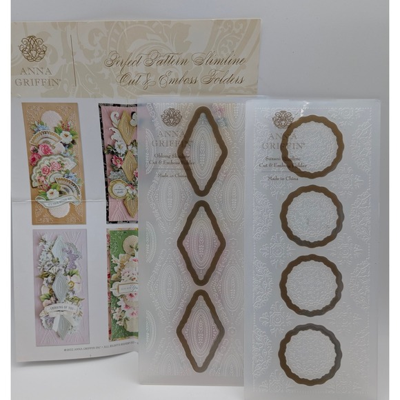 Anna Griffin PERFECT PATTERN Slimline Cut & Emboss Folders (036) - Picture 1 of 3